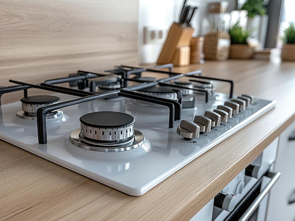 modern gas cooktop